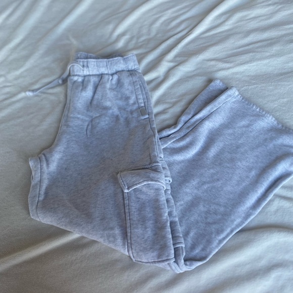 grey cargo sweatpants - Picture 3 of 5